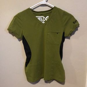 BeneFIT Medical XXS Helix scrub top Olive